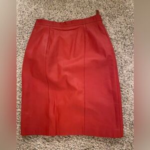 Elegant Red Women's Skirt